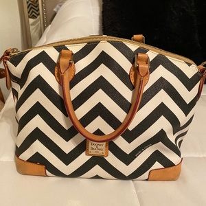 Dooney & Bourke Black and White Chevron Bag